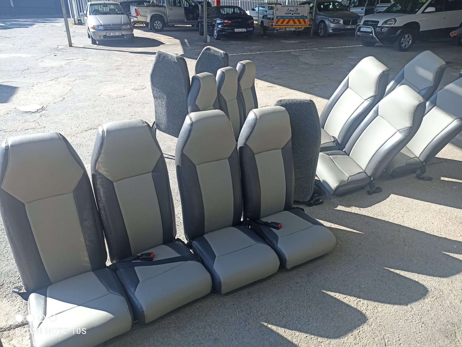 Bus seats before upholstery work