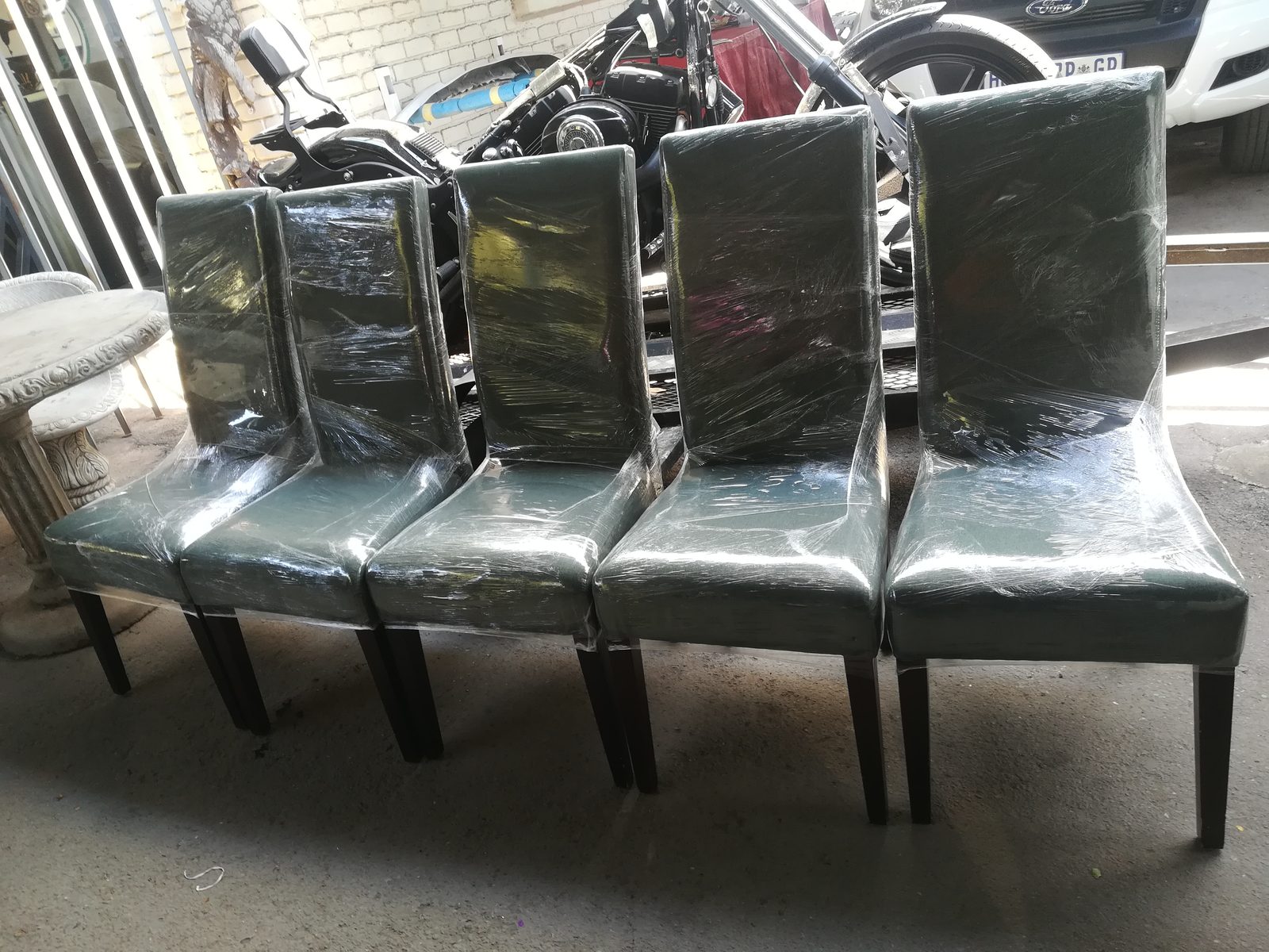 Dining upholstery before detailing