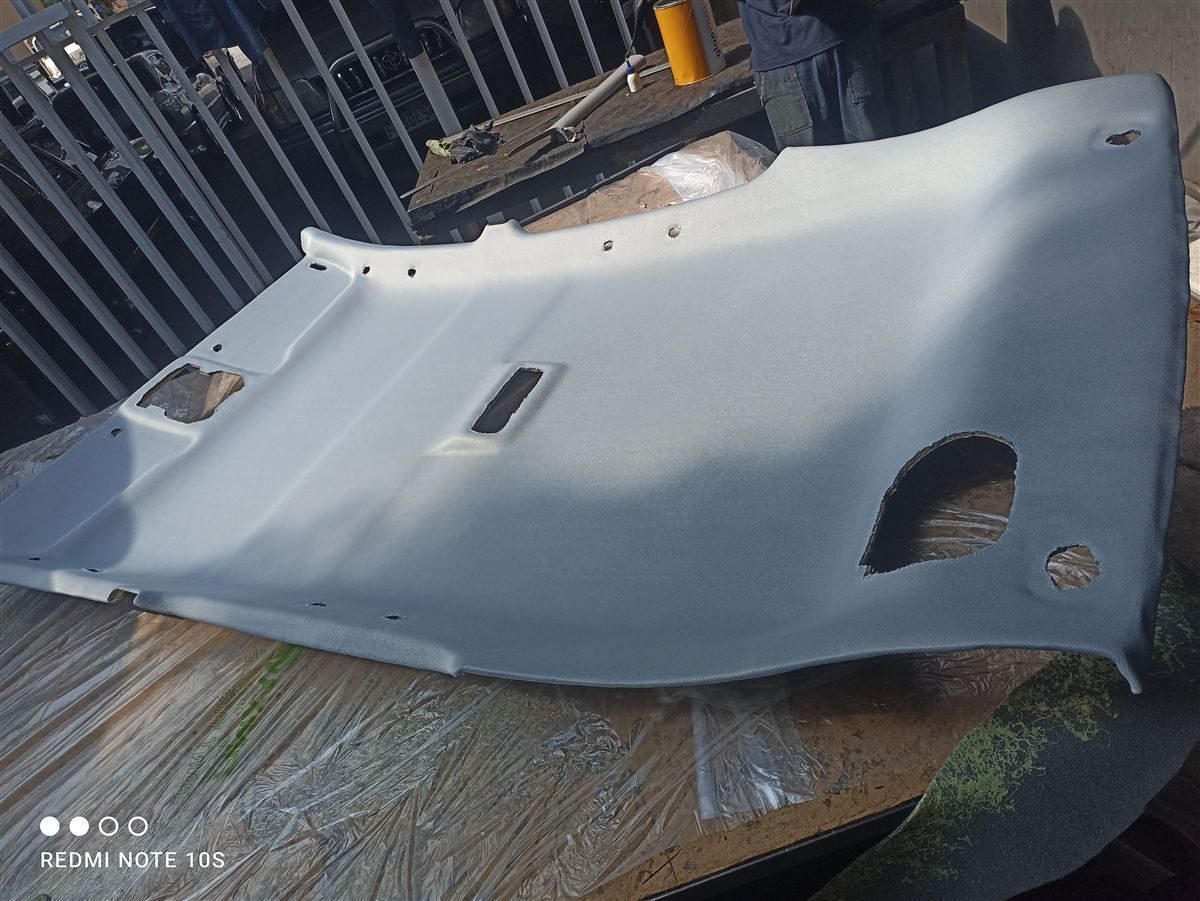 New headliner after roof lining work