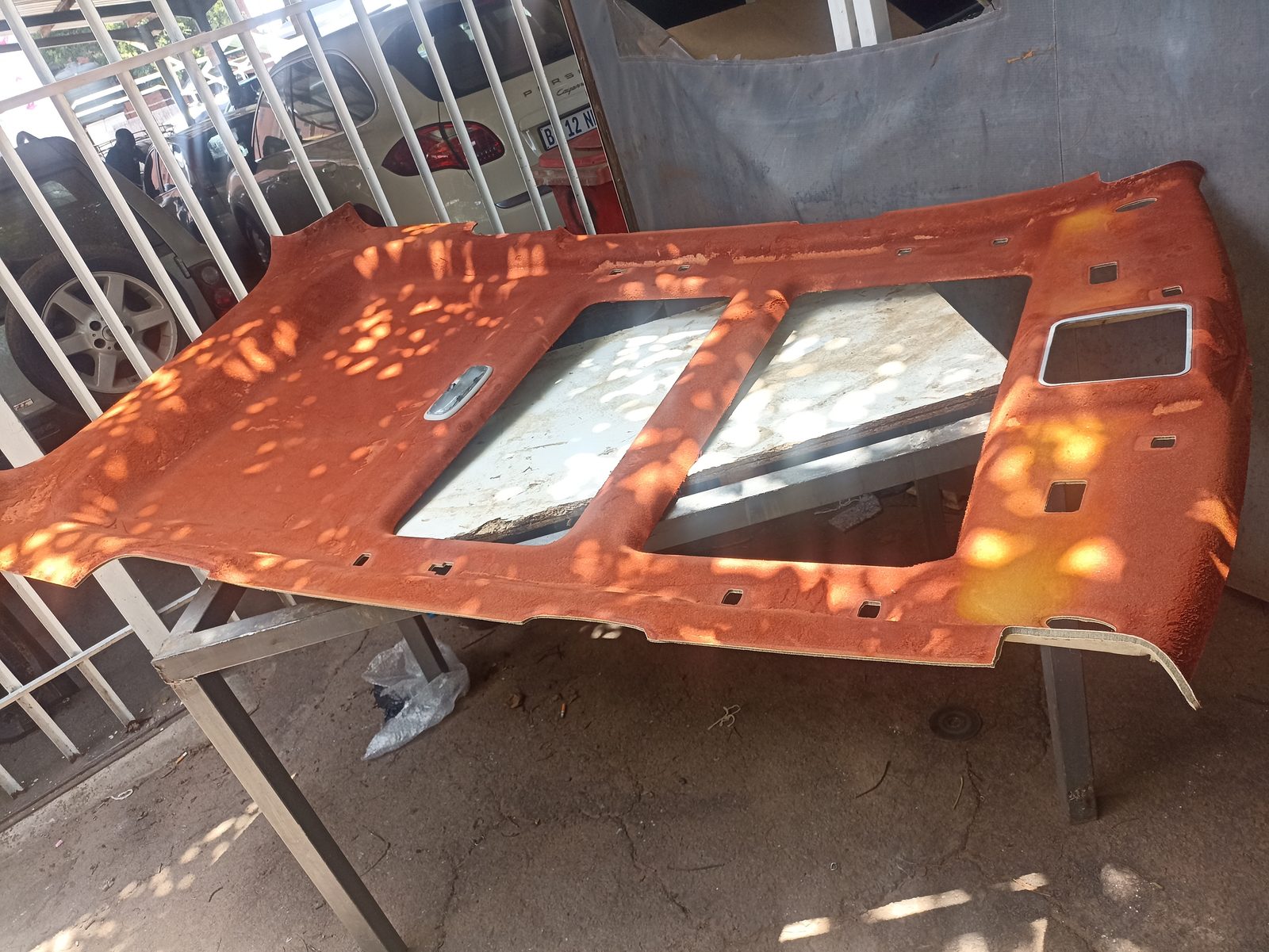 Roof lining before upgrade